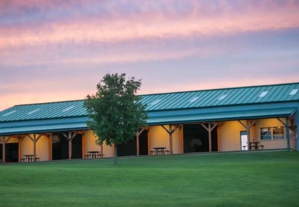 The lodge and the lawn