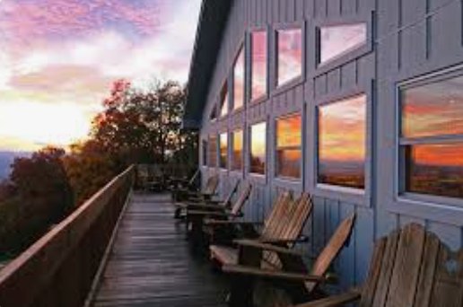 The porch, facing out